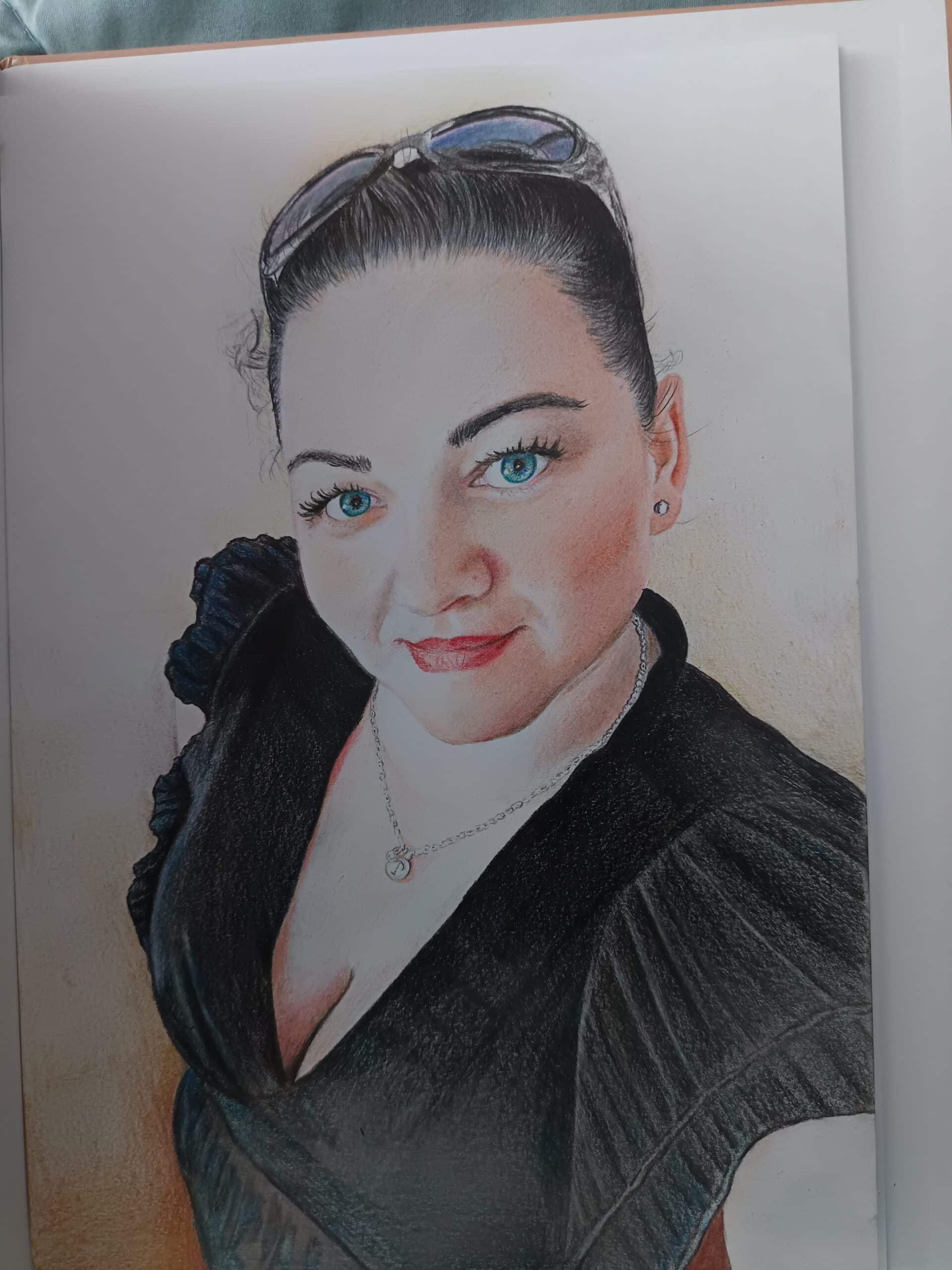 Krisztináról készült rajz