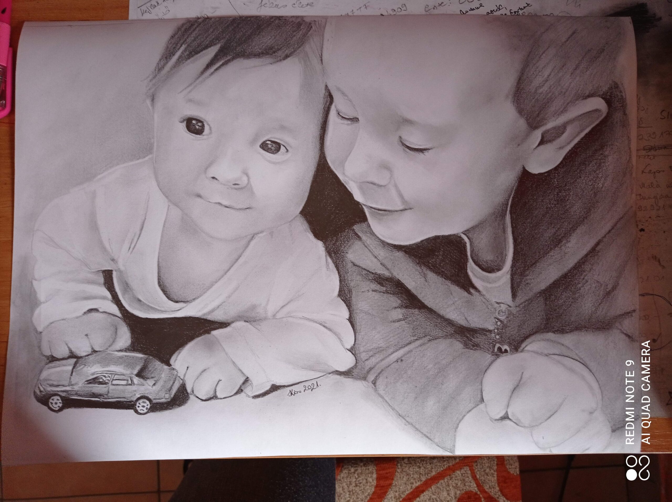 Testvérekről készült rajz